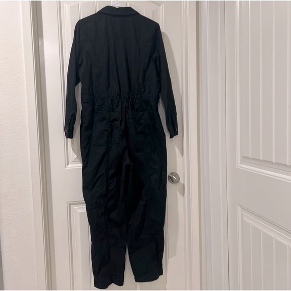 NWOT Universal Thread Women's Black Long Sleeve Button-Front Coveralls Size 10 - Picture 4 of 9